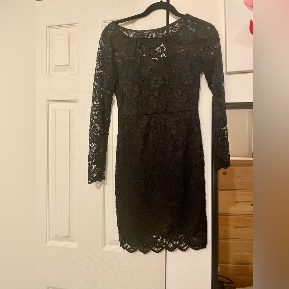Charlotte Ruse Black Lace Dress